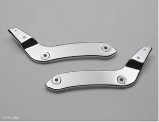 Chrome backrest / rear carrier mounting brackets