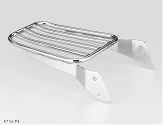 Round-tube chrome rear carrier