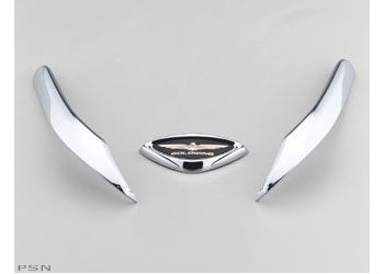 Chrome front fender ornaments