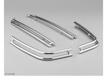 Chrome saddlebag rail set