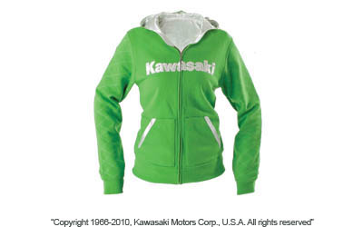 Women's diamond stitch zip-front hooded sweatshirt