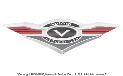 Vulcan® chrome decal