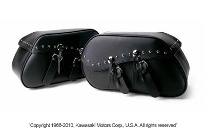 Molded back saddlebags