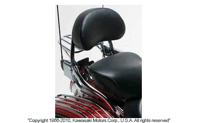 Plush passenger backrest pad