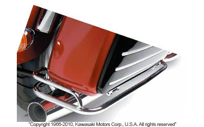Saddlebag side rails
