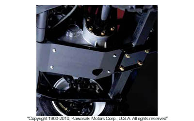 Engine skid plate - early models