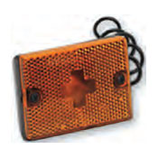 Wesbar stud mount amber side marker light