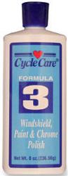 Cycle care formula 3 windshield, paint and chrome polish