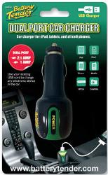 Deltran battery tender dual-port usb charger