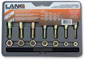 Lang tools metric thread restorer set