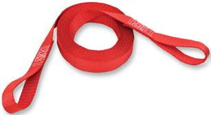 Powertye tow strap with pouch