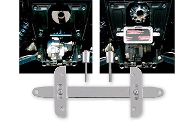 Accutronix license plate frame mount bracket and license plate frame