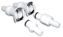Motion pro straight-through fuel line quick-disconnect couplings