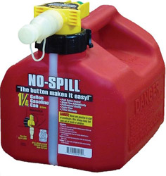 No-spill gas cans