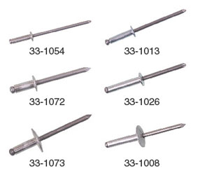 Wps aluminum and steel pop rivets