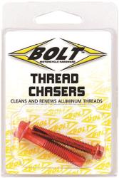 Bolt motorcycle hardware thread chasers