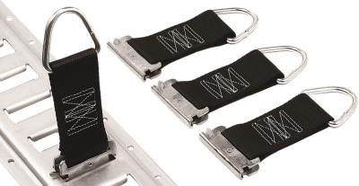 Powertye e-track clips with d-rings