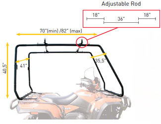 Kimpex canoe carrier, adjustable