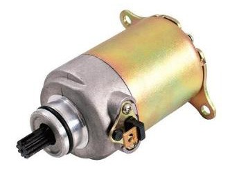Outside distributing starter motor