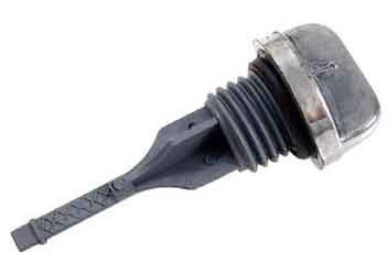 Outside distributing oil dip stick