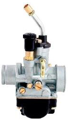 Outside distributing scooter carburetor: fits 2-stroke units, 19mm