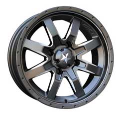 Motosport alloys m25 milled rocker wheels