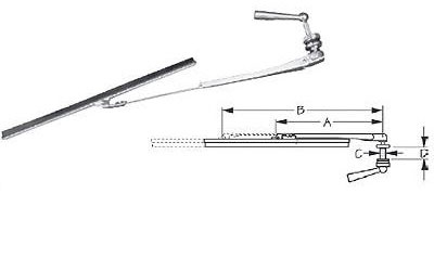 Sea dog line manual windshield wiper