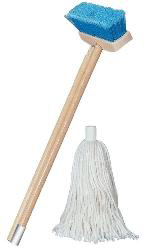 Star brite 2 piece brush and mop