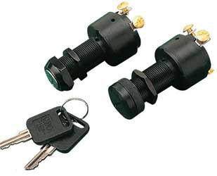Sea-dog line three position ignition switch - polypropylene