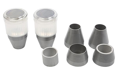 Dock edge solar post lights