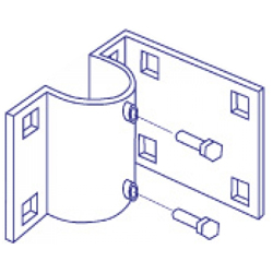 Dock edge corner leg holder