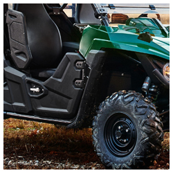 Yamaha outdoors utility atv // side x side wolverine mud guards