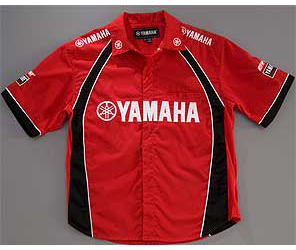 Yamaha on-road motorcycle mens yamaha red pit shirt