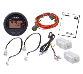 Yamaha marine rigging & parts command link single engine round one gauge kit
