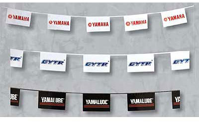 Yamaha off-road motorcycle // sport atv yamaha rectangle pennants