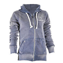 Yamaha off-road motorcycle // sport atv womens blue zip hooded sweatshirt