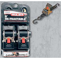 Yamaha off-road motorcycle // sport atv erickson heavy-duty re-tractable ratcheting tie downs