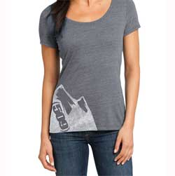 Yamaha snowmobile accessories & apparel womens 509 peak t-shirt