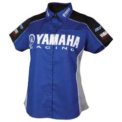 Yamaha snowmobile accessories & apparel womens yamaha racing button-down pit shirt