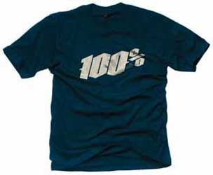 100% black letter tee