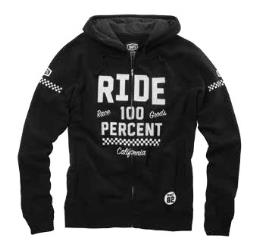 100% flat track hoody
