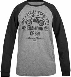 Honda vintage cr250 baseball tee