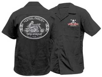 Lethal threat custom motorcycles work shirt