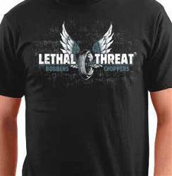 Lethal threat motorcycles short sleeve tee