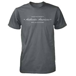 Speed and strength authentic american tee