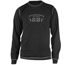 Speed and strength rage with the machine long sleeve thermal shirt