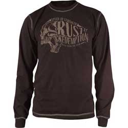 Speed and strength rust and redemption thermal shirt