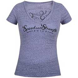 Speed and strength womens smokin aces tee