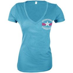 Speed and strength womens stars and stripes tee