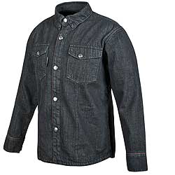 Speed and strength gridlock denim moto shirt